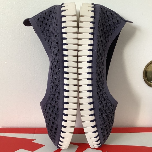 EU 37 Womens US 6.5-7 USED Ilse Jacobsen hornbaek tulip slip on shoes Navy Blue - Picture 7 of 9